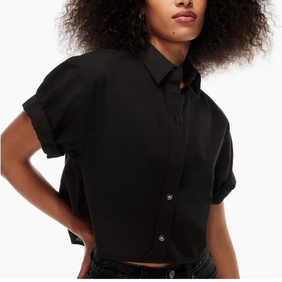 Aritzia‎ Denim Forum JANE cropped top - Picture 8 of 9